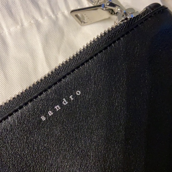 Sandro Soft leather wristlet. - Picture 2 of 12
